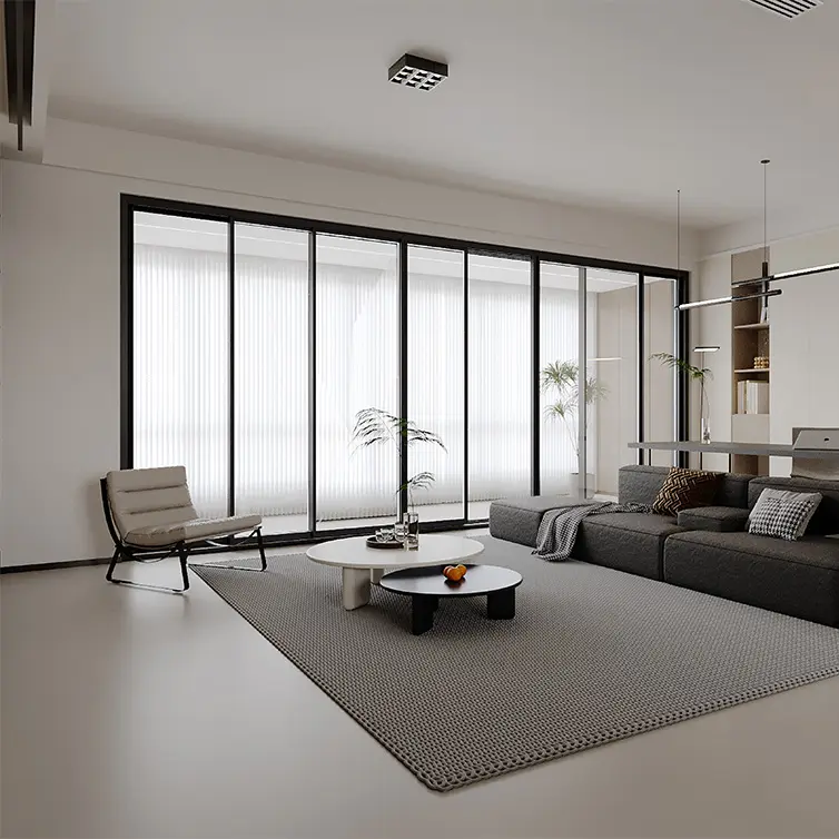 Panoramisk altan skydevindue